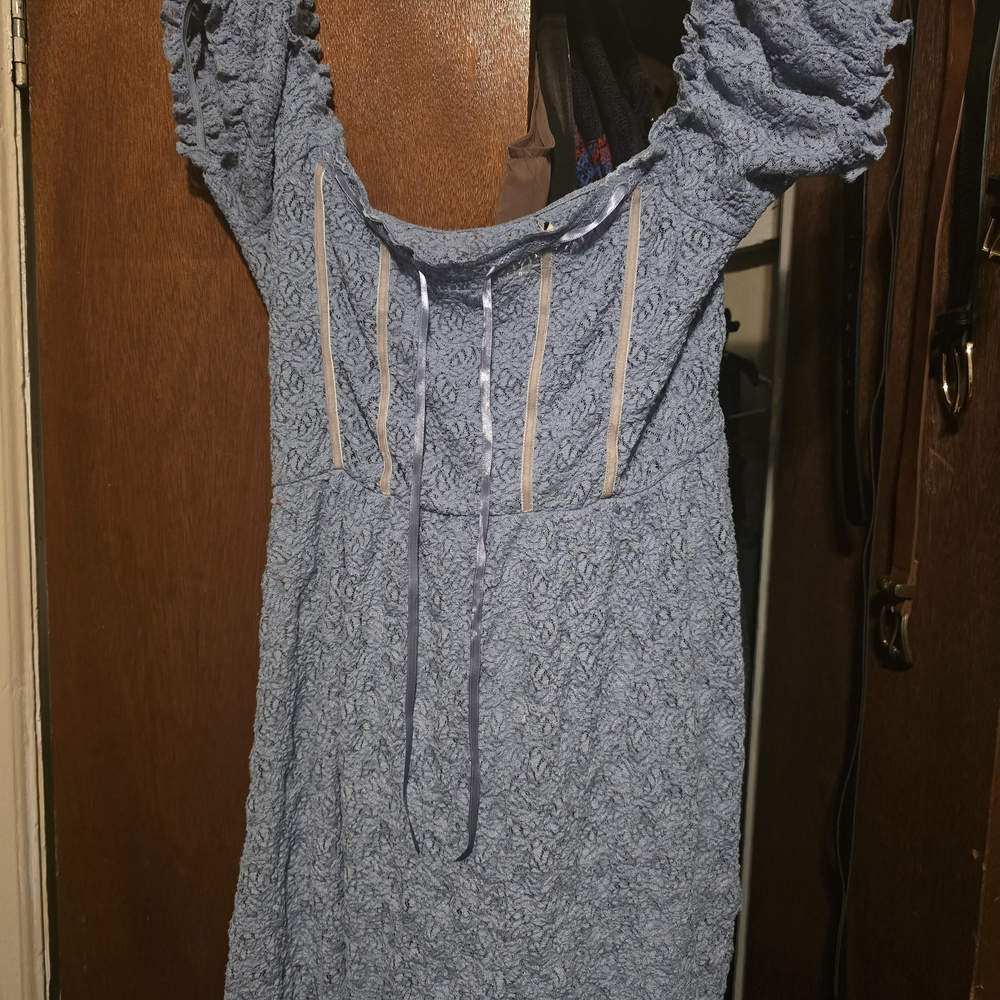 Urban Outfitters Blue Lace Top